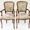 Vintage stoelen bloemenprint - set van 2